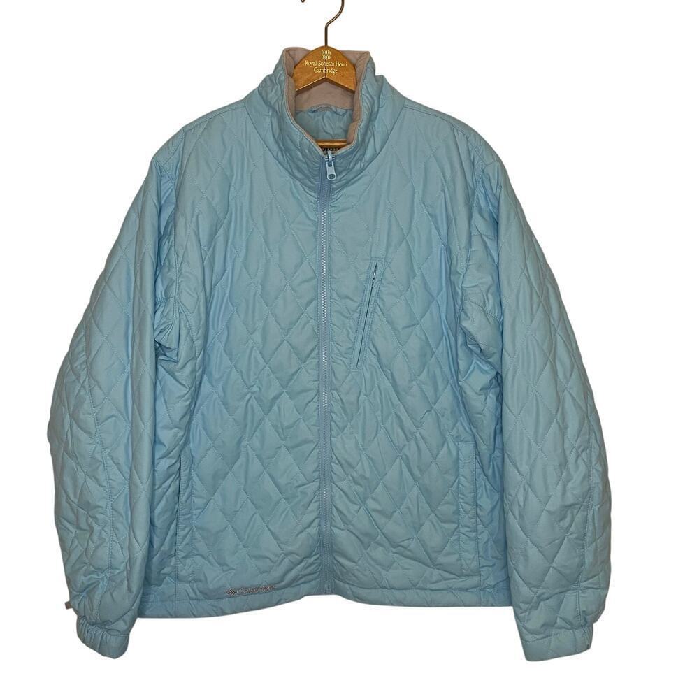 Women's XL Columbia Jacket Lightweight Quilted Blue Gorpcore Hiking‎ Outdoors XL